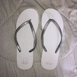 LLD White Flip Flops